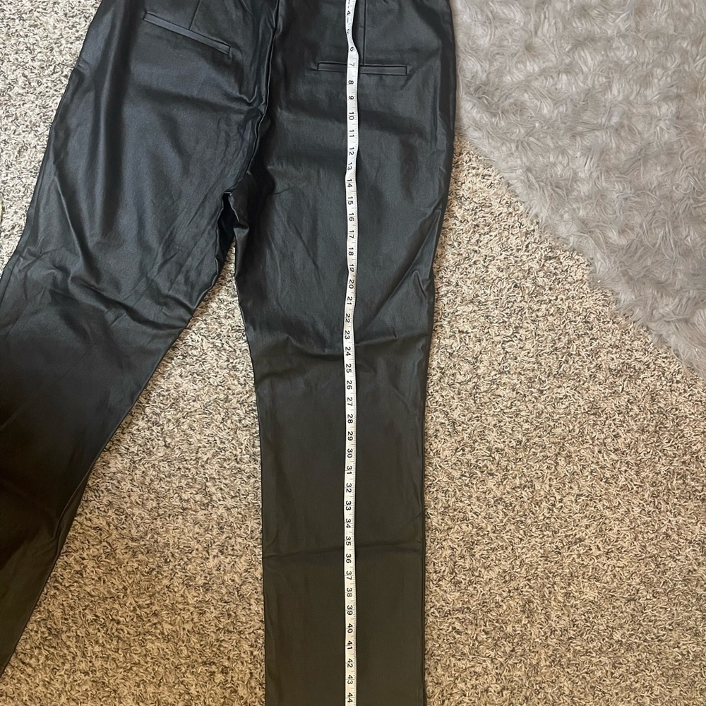 New York & Company Black Faux Leather Leggings Women’s Size XXL 2X New With Tags - Picture 9 of 13